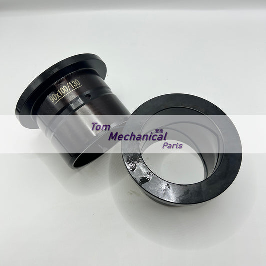 2pcs 90MM Bucket Bushing 90x100x90x130 (ID*OD*H*Flange) Bearing With Flange