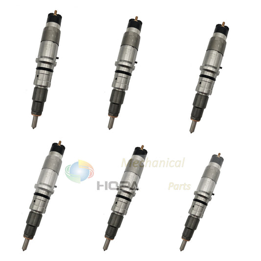 6PCS 6754-11-3100 6754-11-3011 Engine Fuel Injector For Komatsu SA6D107E