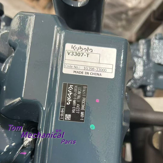 1G398-33000 New Diesel Engine Ass'y For Kubota V3307-DI-T 54.6kW 2200rpm