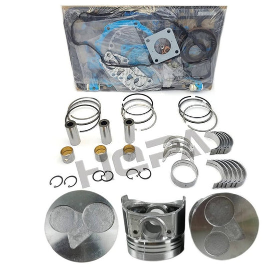 For Kubota D1503 Engine Overhaul Rebuild Kit Piston Liner Main Bearing Gasket Ki