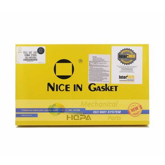 NICE IN Full Gasket Kit For Yanmar 4TNV94 Engine Cylinder Head 729906-92740