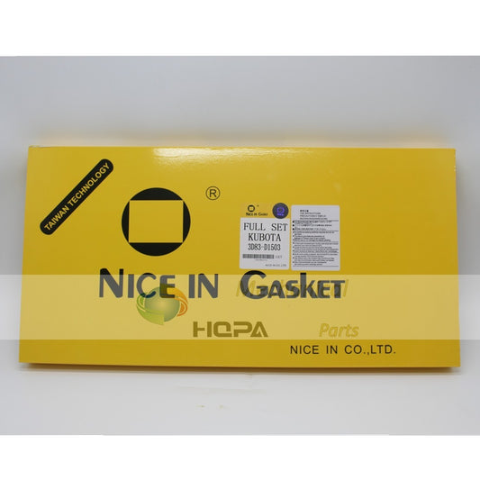 NICE IN Full Gasket Kit For Kubota D1503 Engine Cylinder Head 1G720-03310
