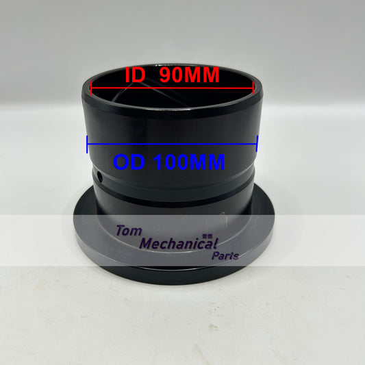 2pcs 90MM Bucket Bushing 90x100x90x130 (ID*OD*H*Flange) Bearing With Flange