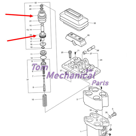 K9006864 Pedal Valve Plug Kit For Doosan DX225 DX300 DX340 DX420 Excavator